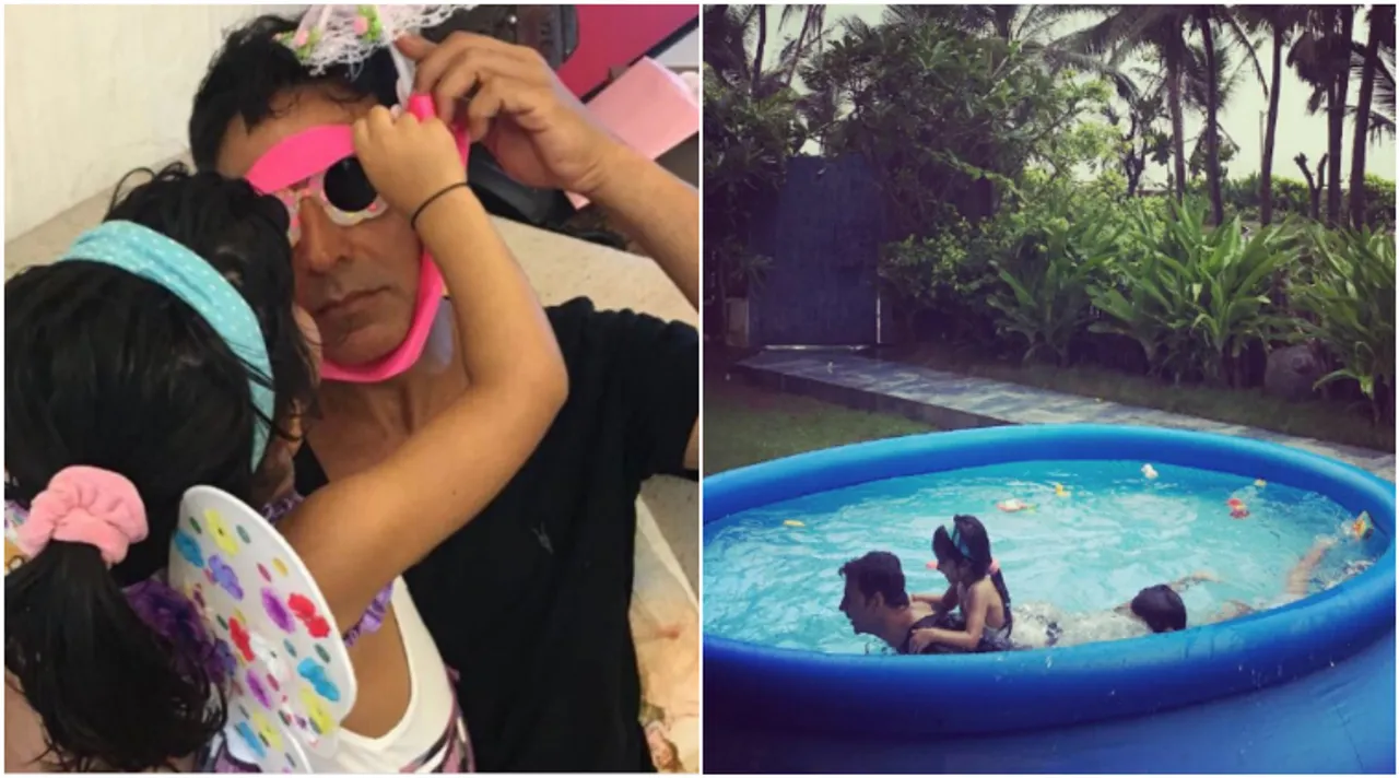  ଗ୍ରେଟþ ବାପାଙ୍କ ଗ୍ରେଟ୍ ଅନ୍ଦାଜ : ଝିଅର ଜନ୍ମଦିନରେ ଅକ୍ଷୟ ସାଜିଲେ କ୍ଲୋନ୍ କୁମ୍ଭୀର