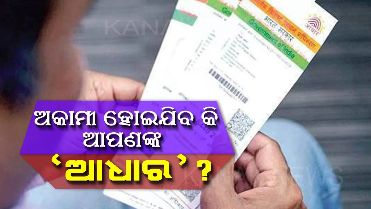  UIDAIର ଗୁରୁତ୍ୱପୂର୍ଣ୍ଣ ନିଷ୍ପତ୍ତି : ୧୦ ଦିନ ପରେ ଅକାମୀ ହୋଇଯାଇପାରେ ଆପଣଙ୍କ ଆଧାର ! ଜାଣିବା ପାଇଁ ପଢ଼ନ୍ତୁ ପୂରା ଖବର