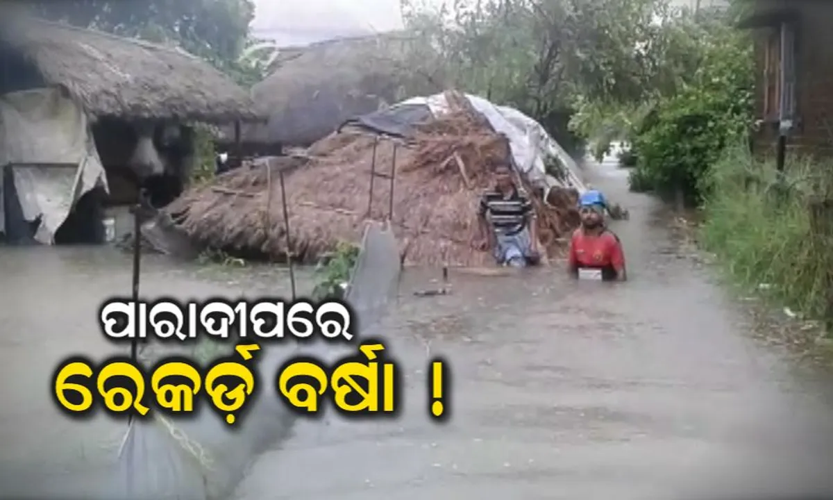  ବଢ଼ିଲା ପ୍ରବଳ ବର୍ଷା ଆଶଙ୍କା, ଅବପାତର ରୂପ ନେଲା ଲଘୁଚାପ ! ପାରାଦୀପରେ ସବୁଠାରୁ ଅଧିକ ବର୍ଷା ରେକର୍ଡ଼