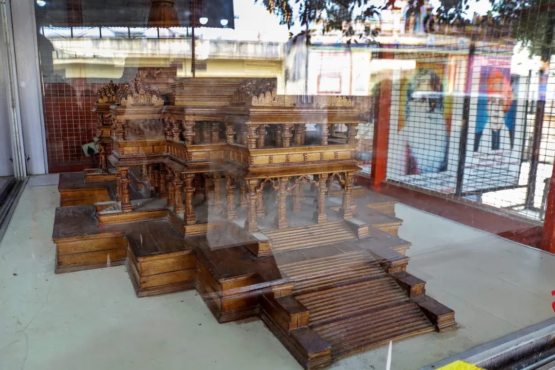 Ayodhya wooden model  