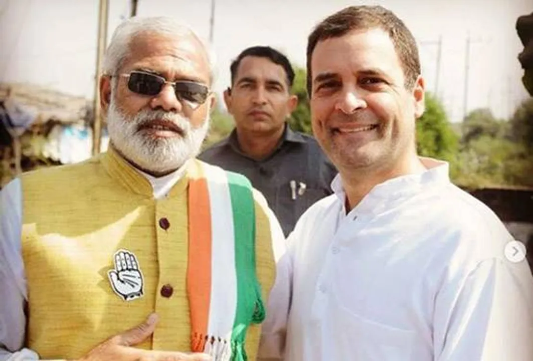  ଯେବେ ‘ମୋଦି’ଙ୍କ ସହ ପ୍ରଚାର କଲେ ରାହୁଲ ! ଭ୍ରମରେ ପଡିଗଲେ କଂଗ୍ରେସ କର୍ମୀ