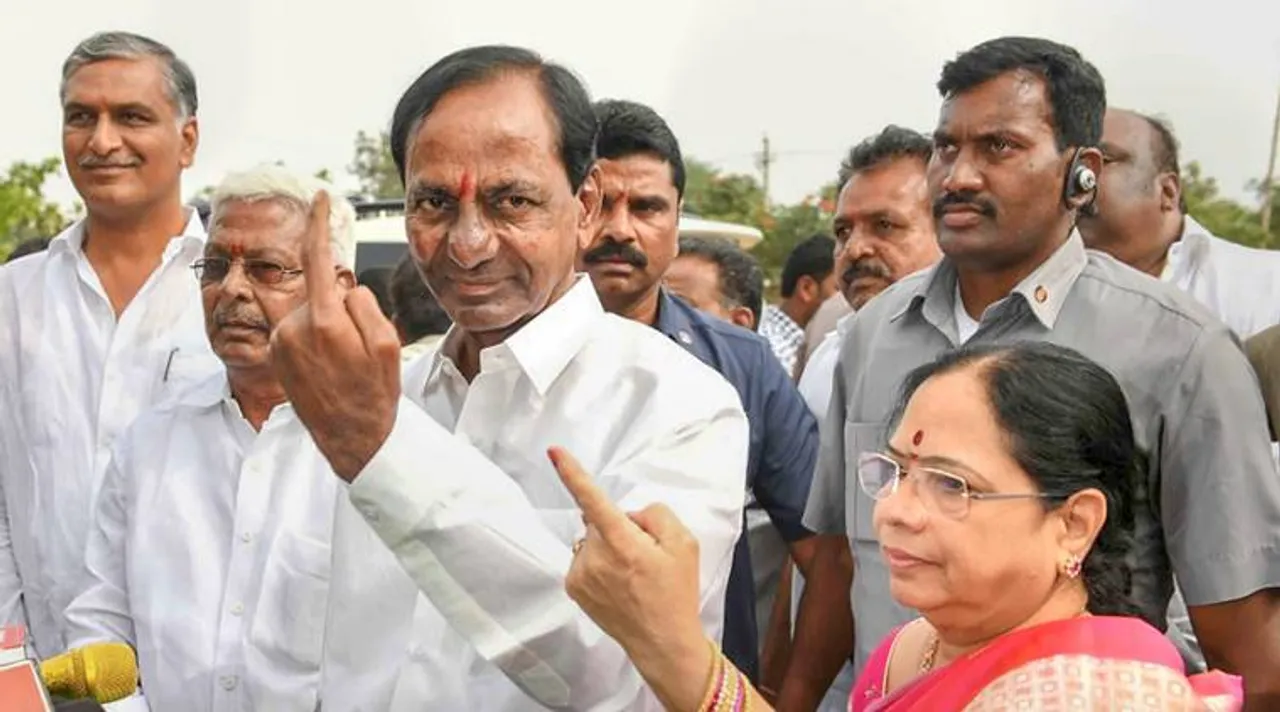  ତେଲେଙ୍ଗାନାରେ କମାଲ୍ କରିବେ କେସିଆର୍ । ସରକାରକୁ ଫେରିବା ଏକପ୍ରକାର ନିଶ୍ଚିତ । କାମ ଦେଲା ନିର୍ଦ୍ଧାରିତ ସମୟ ପୂର୍ବରୁ ସରକାର ଭାଙ୍ଗିବା