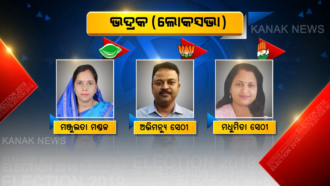  ଭଦ୍ରକବାସୀଙ୍କ ଭରସା ଜିତିବ କିଏ? ନୂଆ ପ୍ରାର୍ଥୀଙ୍କୁ ଧରି ମୈଦାନକୁ ଓହ୍ଲାଇଛନ୍ତି ୩ ଦଳ, କାହା ନାଁରେ ମତଦାତା ମାରିବେ ମୋହର?