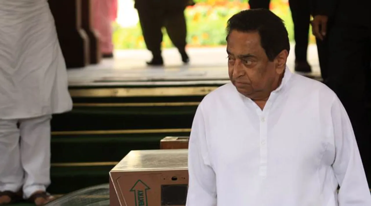  Congress leader Kamal Nath  during the Budget Session at the parliament on Saturday Express photo by Prem nath Pandey 28 feb 15 