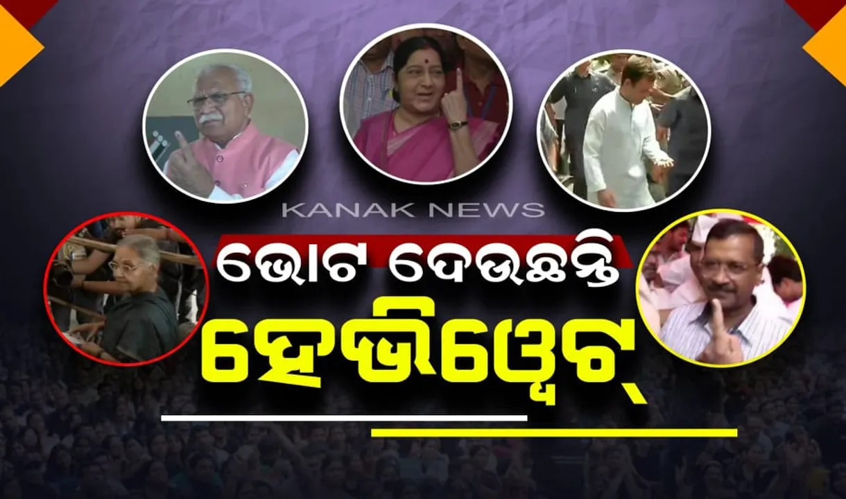  ଗଣତନ୍ତ୍ରର ମହାପର୍ବରେ ସାମିଲ ହେଲେ ହେଭିୱେଟ ନେତା । ଧାଡିରେ ଛିଡା ହୋଇ ଦେଲେ ଭୋଟ, ମତଦାନ କରିବାକୁ ଭୋଟରଙ୍କୁ କଲେ ଅପିଲ ।