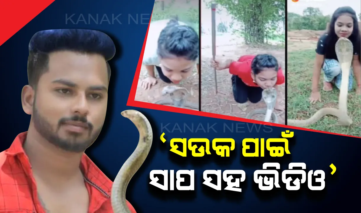  ସାପ ଫଣା ସହ ଚୁମା ଭିଡିଓ ଭାଇରାଲ ପ୍ରସଙ୍ଗ: ଭୁଲ୍ ମାଗିଲେ ଭିଡିଓ ଅପଲୋଡ କରିଥିବା ଯୁବକ; କହିଲେ ଆଉ କରିବିନି ଭୁଲ, ସଉକ ପାଇଁ ବନାଇଥିଲି ଭିଡିଓ