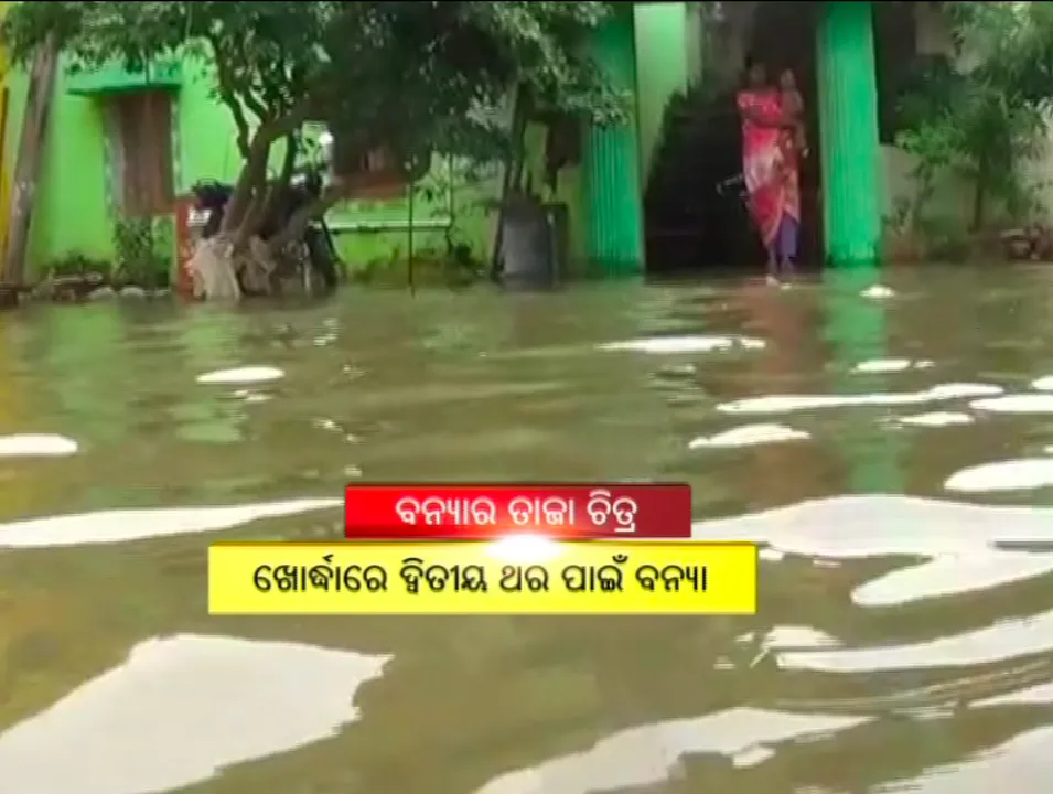  ବନ୍ୟା ସାଧୁଛି ଦାଉ । ପୁରୀ ଓ ଖୋର୍ଦ୍ଧାରେ ବନ୍ୟାସ୍ଥିତି ସଙ୍ଗୀନ, ଏବେବି ଗାଁରେ ପହଞ୍ଚିପାରିନାହିଁ ପ୍ରଶାସନ