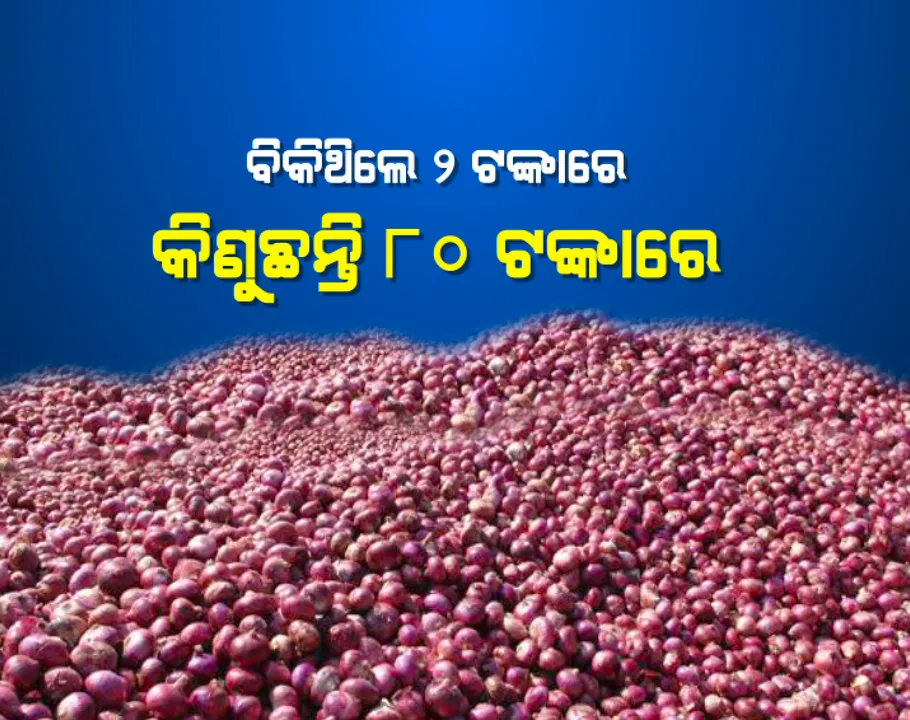 କଳାହାଣ୍ଡିର ଧର୍ମଗଡ଼ରେ ଅଭାବନୀୟ ଘଟଣା। ୫-୬ ଟଙ୍କାରେ ବିକ୍ରି କରିଥିଲେ ପିଆଜ, ଏବେ କିଣୁଛନ୍ତି ୮୦ ଟଙ୍କାରେ