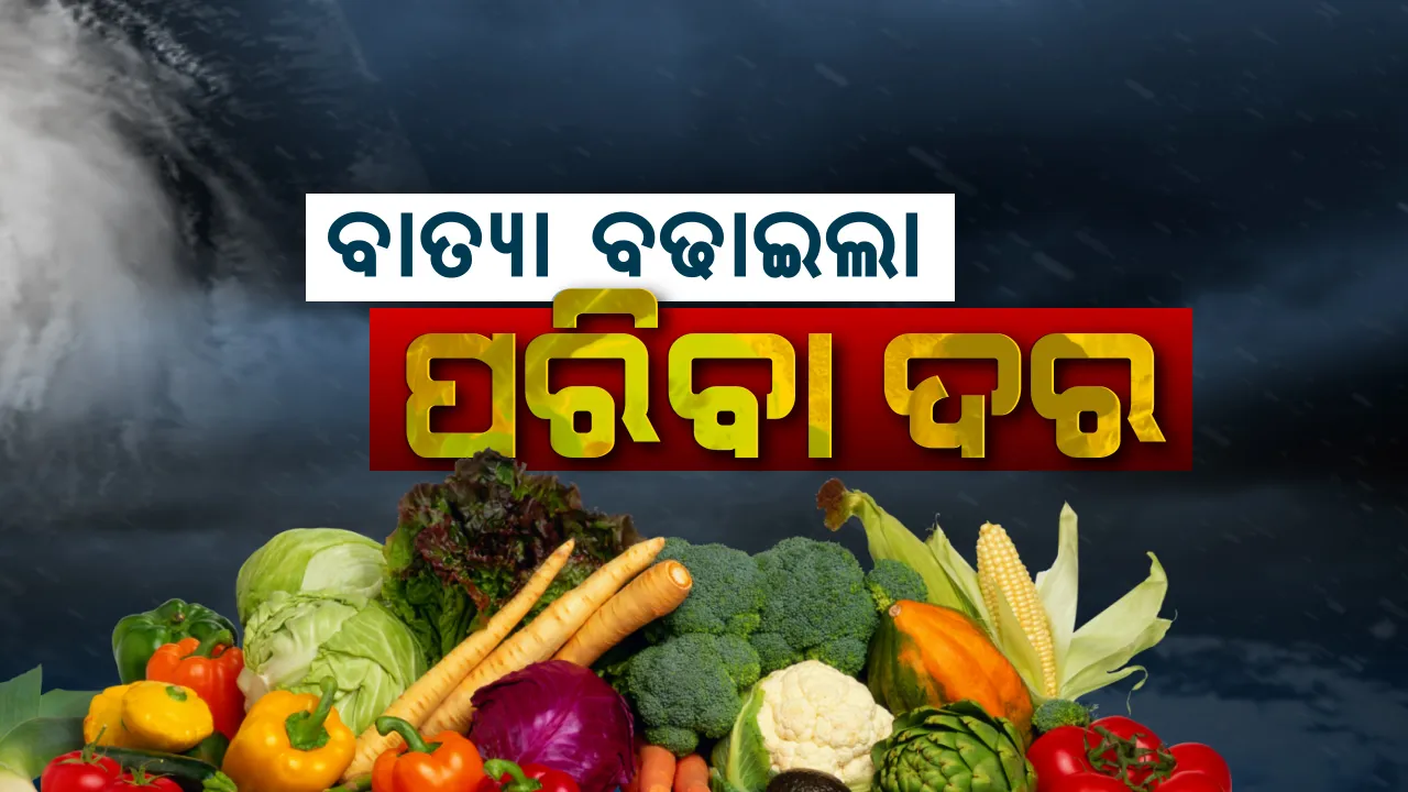  ବାତ୍ୟା ଲଗାଇଲା ପରିବା ବଜାରରେ ନିଆଁ ! ଖବର ଶୁଣି ପରିବା ଦର ଆକାଶ ଛୁଆଁ । ପିଆଜ ୭୦କୁ, ପୋଟଳ ୬୦ । ବାୟା କଲା ବିଲାତି ଦର