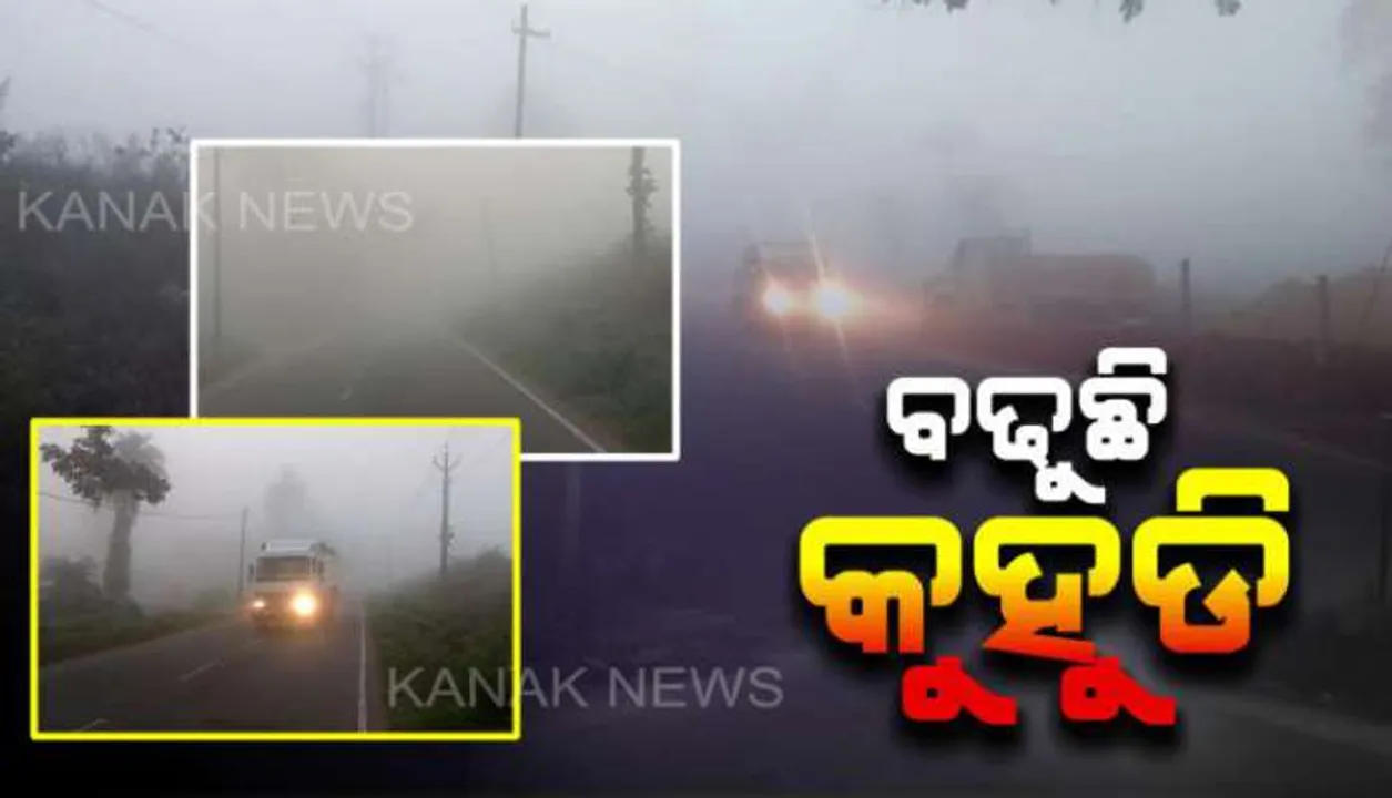  ଶୀତ ନାହିଁ ହେଲେ ଜମୁଛି କୁହୁଡି । ଧଳା ଚାଦରରେ ସକାଳୁ ସକାଳୁ ଘୋଡ଼ାଇ ହୋଇଛି ଭୁବନେଶ୍ୱର ସମେତ ଅସ୍ତରଙ୍ଗ। ଆସନ୍ତା ୩ ଦିନ ଘନ କୁହୁଡି ନେଇ ପାଣିପାଗ ବିଭାଗର ସୂଚନା