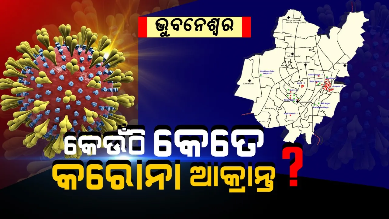  ବର୍ତ୍ତମାନ ସୁଦ୍ଧା ଭୁବନେଶ୍ୱରରେ କ’ଣ ରହିଛି କରୋନା ସ୍ଥିତି? ମ୍ୟାପ ଜରିଆରେ ଜାଣନ୍ତୁ ରାଜଧାନୀର କରୋନା ରିପୋର୍ଟ...