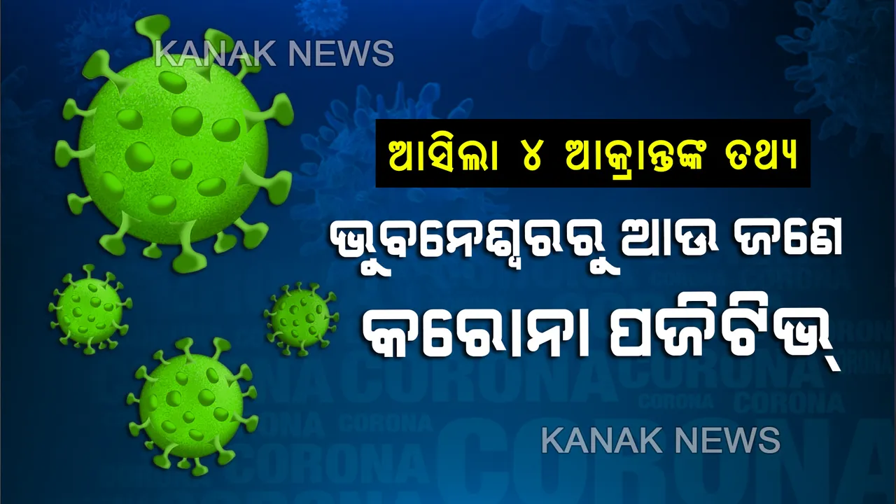  ଆସିଲା ୪ କରୋନା ଆକ୍ରାନ୍ତଙ୍କ ତଥ୍ୟ । କାଲି ଚିହ୍ନଟ ୪ ଆକ୍ରାନ୍ତଙ୍କ ମଧ୍ୟରୁ ଭୁବନେଶ୍ୱରରୁ ଆଉ ଜଣେ କରୋନା ପଜିଟିଭ