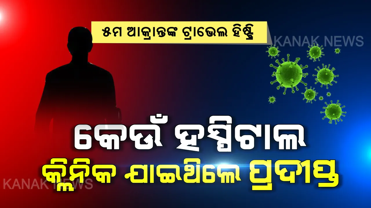  ଆସିଲା ୫ମ କରୋନା ଆକ୍ରାନ୍ତଙ୍କ ପୂରା ଗସ୍ତ ବିବରଣୀ । ଜାଣନ୍ତୁ କେଉଁ କେଉଁ ସ୍ଥାନକୁ ଯାଇଥିଲେ ପ୍ରଦୀପ୍ତ ଦଳବେହେରା