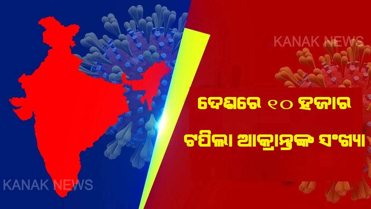  ଗୋଟିଏ ଦିନରେ ଦେଶରେ ୧ ହଜାର ୨୧୧ କରୋନା ଆକ୍ରାନ୍ତ ଚିହ୍ନଟ । ୧୦ହଜାର ୮୧୫ରେ ପହଂଚିଲା ଆକ୍ରାନ୍ତଙ୍କ ସଂଖ୍ୟା, ୨୪ଘଣ୍ଟାରେ ୩୧ଜଣଙ୍କ ମୃତ୍ୟୁ ।