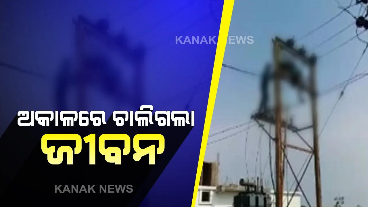  ଅକାଳରେ ଚାଲିଗଲା ଜୀବନ । ବିଦ୍ୟୁତ ଖୁଂଟରେ ଚଢି କାମକରୁଥିବା ବେଳେ ବିଦ୍ୟୁତ ସଂସ୍ପର୍ଶରେ ଆସି ଚାଲିଗଲା ବିଜୁଳି କର୍ମଚାରୀଙ୍କ ଜୀବନ