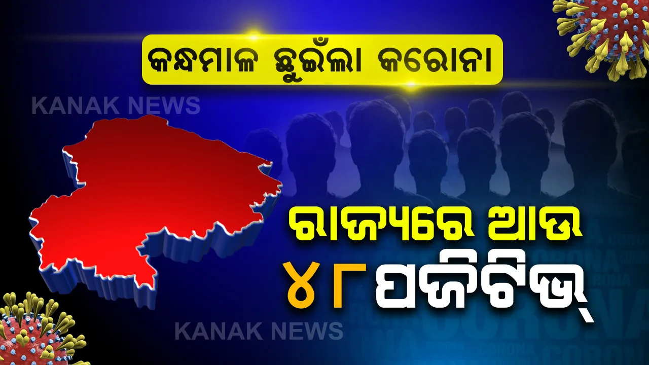  ରାଜ୍ୟରେ ଆଉ ୪୮ କରୋନା ପଜିଟିଭ୍ ଚିହ୍ନଟ । କନ୍ଧମାଳ ଛୁଇଁଲା ଭାଇରସ୍ । ମୋଟ୍ ଆକ୍ରାନ୍ତଙ୍କ ସଂଖ୍ୟା ୮୭୬ରେ ପହଞ୍ଚିଲା ।