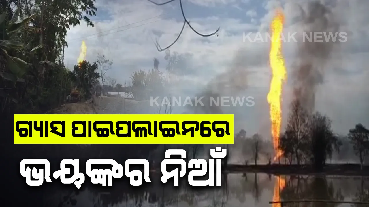 ଆସାମ ତିନସୁକିଆ ଜିଲ୍ଲାର ଗ୍ୟାସ ପାଇପଲାଇନରେ ଭୟଙ୍କର ନିଆଁ : ଲିଭାଇବାକୁ ଏନଡିଆରଏଫ ଟିମର କସରତ, ବ୍ୟାପକ କ୍ଷୟକ୍ଷତି ଅନୁମାନ