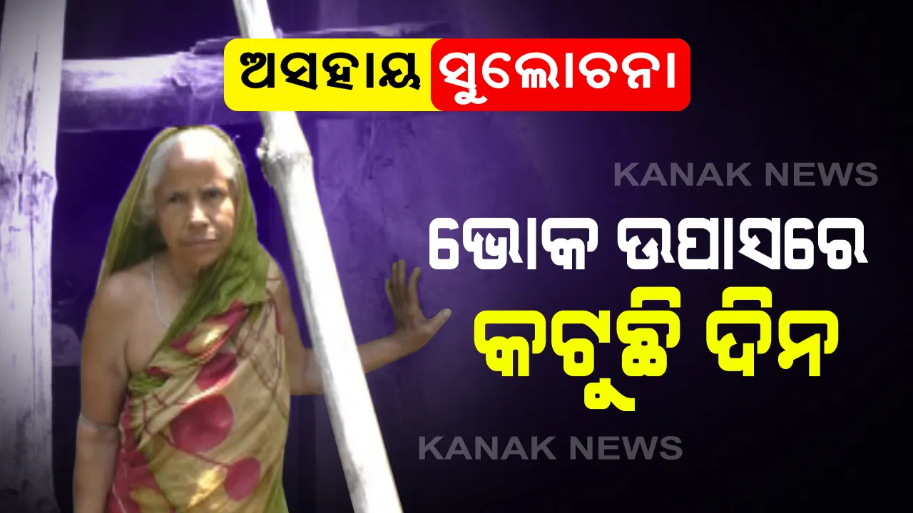  ପରିଣତ ବୟସରେ ମୁଣ୍ଡ ଗୁଞ୍ଜିବାକୁ ନାହିଁ ଆଶ୍ରୟ । ଭୋକ ଉପାସରେ ଦିନ କାଟୁଛନ୍ତି କୋରେଇ ବ୍ଲକର ସୁଲୋଚନା । ସରକାରୀ ଯୋଜନା ସାତସପନ । ଗ୍ରାମବାସୀଙ୍କ ହାତ ଟେକାରେ ପୁରୁଛି ପେଟ । 