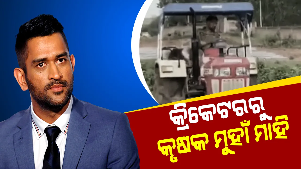  କ୍ରିକେଟରରୁ କୃଷକ ଆଡକୁ ମନବଳାଇଲେ କ୍ୟାପଟେନ୍ କୁଲ୍ : ପ୍ରଥମେ ଭାରତୀୟ ସେନାରେ ଯବାନ୍ ଏବେ କିଷାନ୍ , ନୂଆ ଅନ୍ଦାଜରେ ପ୍ରଶଂସକଙ୍କ ମନ ଜିଣିଲେ ମାହି । ଦେଖନ୍ତୁ ଭିଡ଼ିଓ
