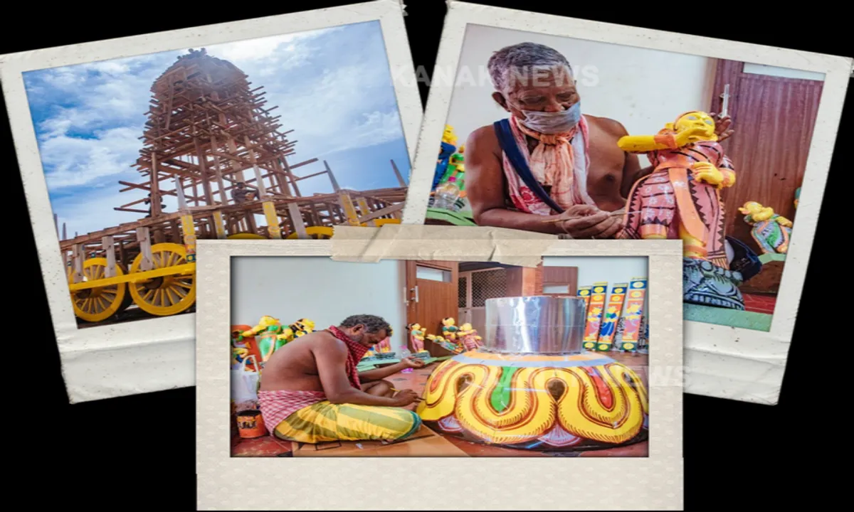  କେମିତି ହେବ ରଥଯାତ୍ରା ? ସରକାରଙ୍କ ନିଷ୍ପତି ପୂର୍ବରୁ ପ୍ରସ୍ତୁତି ଆରମ୍ଭ କଲା ଶ୍ରୀମନ୍ଦିର ପ୍ରଶାସନ । ସେବାୟତଙ୍କ ସହ ନୀତି ପ୍ରଶାସକଙ୍କ ଗୁରୁତ୍ୱପୂର୍ଣ୍ଣ ବୈଠକ, ବିନା ଭକ୍ତରେ ସେବାୟତ ରଥ ଟାଣିବା ସଂପର୍କରେ ଆଲୋଚନା । ସେପଟେ ଆଗେଇ ଚାଲିଛି ରଥକାମ...