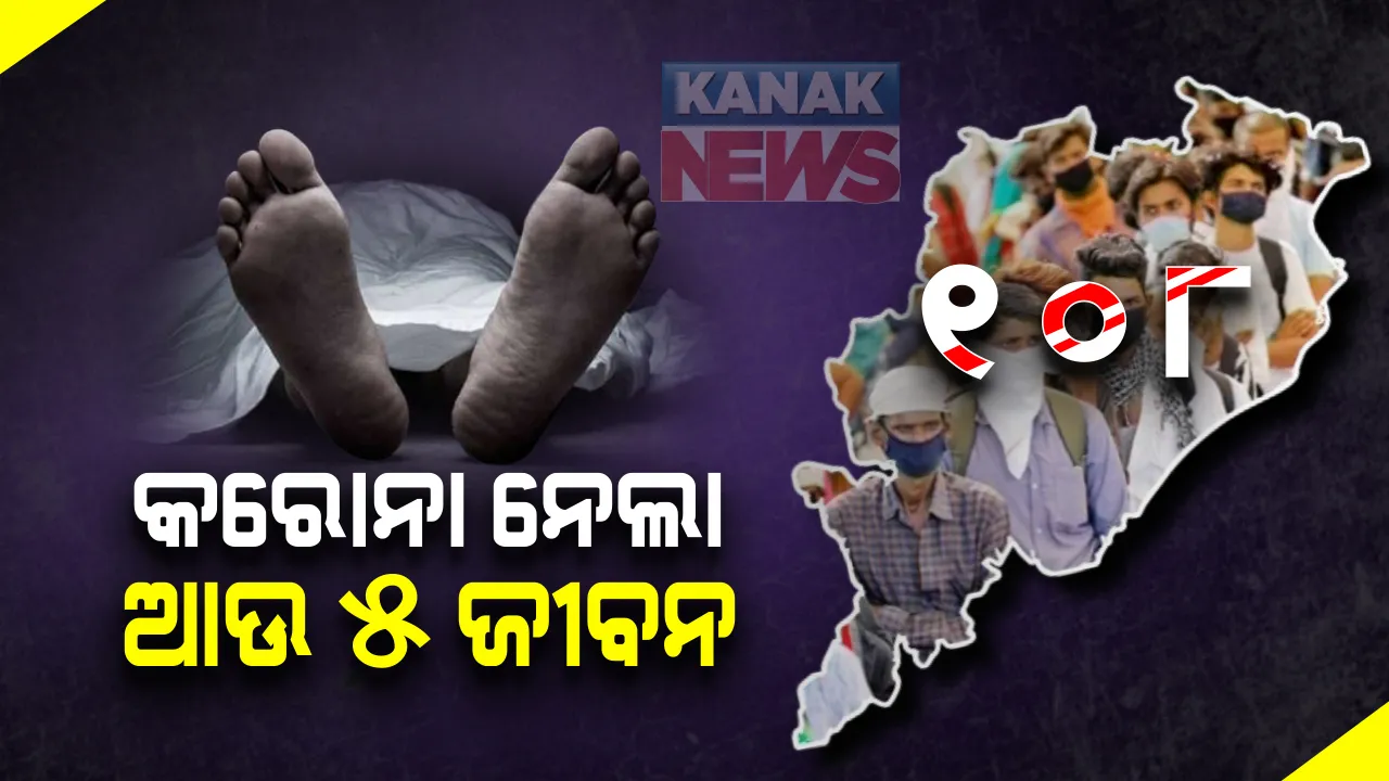  ଦିନକରେ ୫ ମୃତ, ୧୦୭୮ ନୂଆ ଆକ୍ରାନ୍ତ ଚିହ୍ନଟ: ରାଜ୍ୟରେ କରୋନା ନେଲା ଆଉ ୫ ଜୀବନ; ଗଂଜାମରୁ ୩, ଗଜପତି ଏବଂ କନ୍ଧମାଳରୁ ଜଣେ ଲେଖାଏଁ ଆକ୍ରାନ୍ତଙ୍କ ମୃତ୍ୟୁ ସୂଚନା