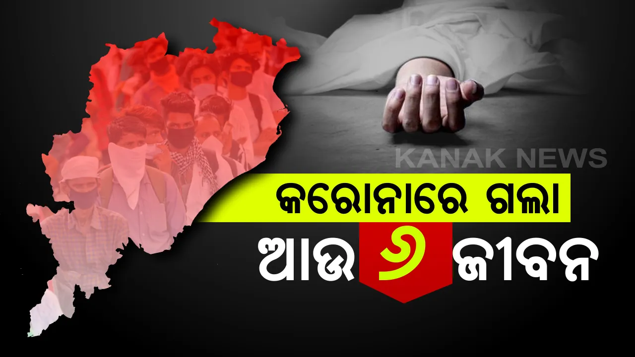  ରାଜ୍ୟରେ ମାଡି ଚାଲିଛି ମହାମାରୀ । ପୁଣି ୬ ମୁଣ୍ଡ ଗଡାଇଲା କରୋନା । ମୃତକଙ୍କ ମଧ୍ୟରେ କେବଳ ଗଂଜାମରୁ ୫ ଜଣ, ଅନ୍ୟ ଜଣେ ଗଜପତି ଜିଲ୍ଲାର ହୋଇଥିବା ସୂଚନା