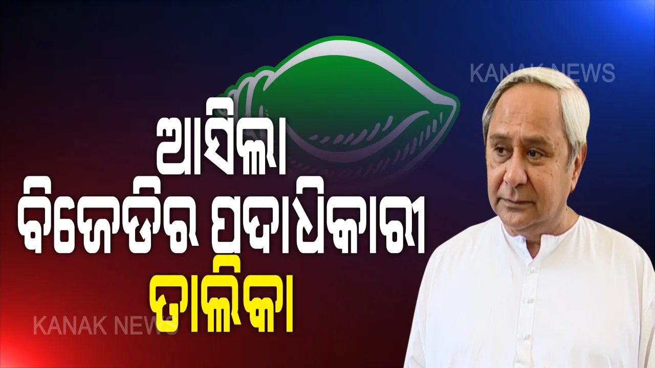  ଆସିଲା ବିଜେଡିର ପଦାଧିକାରୀ ତାଲିକା । ଦଳରେ ୮ ଜଣ ବରିଷ୍ଠ ଉପସଭାପତି, ୯ ଜଣ ଉପସଭାପତିଙ୍କୁ ନିଯୁକ୍ତ ଦେଲେ ସୁପ୍ରିମୋ ନବୀନ ପଟ୍ଟନାୟକ ।