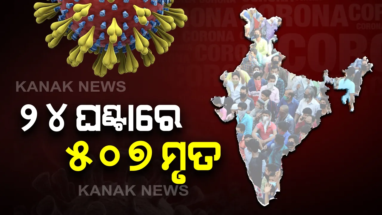  ଦେଶରେ ଉପର ମୁହାଁ କରୋନା: ୬ ଲକ୍ଷ ନିକଟତର ହେଲାଣି ଆକ୍ରାନ୍ତଙ୍କ ସଂଖ୍ୟା;  ଦିନକରେ ୧୮ହଜାରରୁ ଅଧିକ ନୂଆ ଆକ୍ରାନ୍ତ ଚିହ୍ନଟ, ୫୦୭ ମୃତ