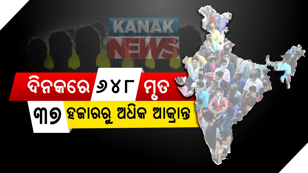  ଦେଶରେ ଉପରମୁହାଁ କରୋନା ଗ୍ରାଫ: ୨୪ ଘଂଟାରେ ୬୪୮ ମୃତ, ୩୭ ହଜାରରୁ ଅଧିକ ଆକ୍ରାନ୍ତ; ମୋଟ ମୃତ୍ୟୁସଂଖ୍ୟା ୨୮ ହଜାର ୭୩୨କୁ ବୃଦ୍ଧି