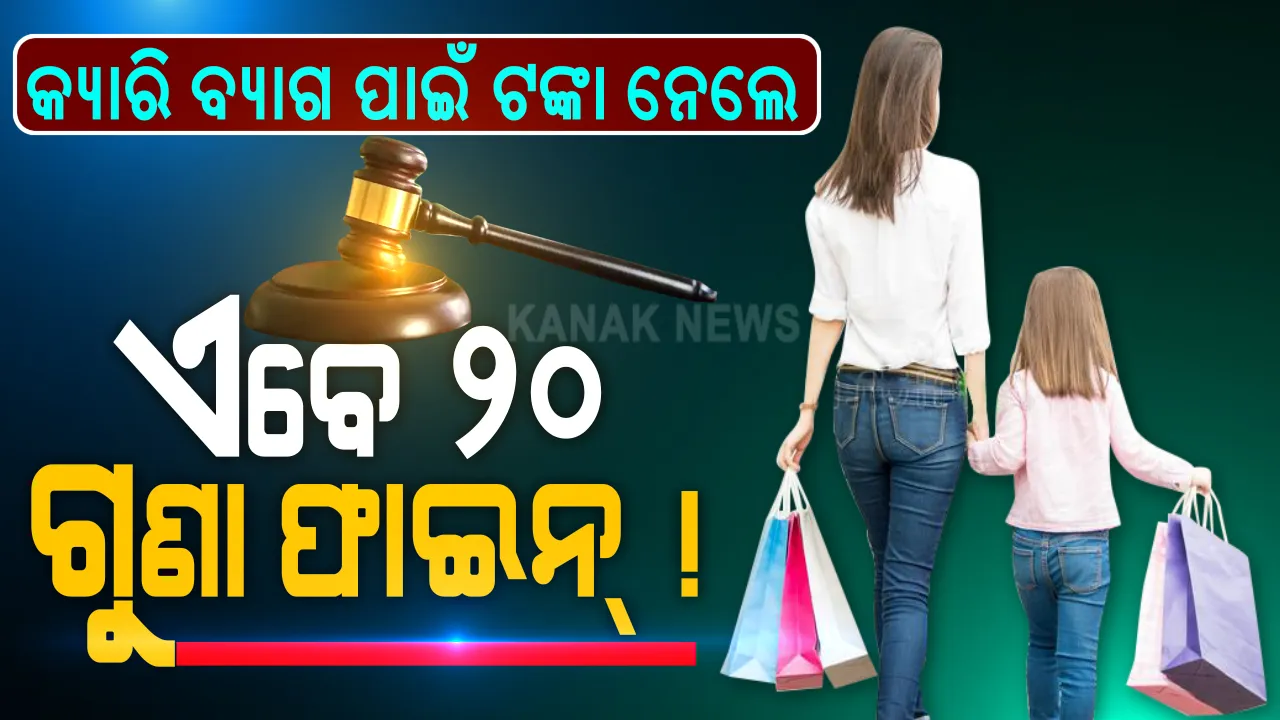  ସାବାଡ୍ ହେବେ ଦୋକାନୀ...ଏଣିକି ଜିନିଷ ଦେବା ବେଳେ କ୍ୟାରି ବ୍ୟାଗ ପାଇଁ ଅତିରିକ୍ତ ଟଙ୍କା ନେଲେ ଆଉ ବର୍ତ୍ତିବେନି ଦୋକାନୀ: ଗ୍ରାହକଙ୍କଠାରୁ ଟଙ୍କା ମାଗିଲେ ଲାଗିବ ୨୦ ଗୁଣା ଫାଇନ୍