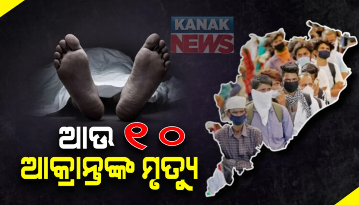  ୨୪ ଘଂଟାରେ ୧୦ ଆକ୍ରାନ୍ତଙ୍କ ଜୀବନ ନେଲା କରୋନା: ଗଞ୍ଜାମରୁ ୩, କଟକ-ରାୟଗଡାରୁ ୨ ଜଣ ଲେଖାଏଁ ଏବଂ ବଲାଙ୍ଗୀର, ଗଜପତି, ନୟାଗଡରୁ ଜଣେ ଲେଖାଏଁ ଆକ୍ରାନ୍ତଙ୍କ ମୃତ୍ୟୁ