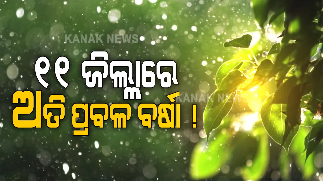  ବଙ୍ଗୋପସାଗରରେ ଲଘୁଚାପ, ୨୮ ଯାଏଁ ପ୍ରବଳ ବର୍ଷିବ: ୨୪ ଘଂଟା ଭିତରେ ଏସବୁ ଜିଲ୍ଲାରେ ହୋଇପାରେ ପ୍ରବଳରୁ ଅତି ପ୍ରବଳ ବର୍ଷା; ୧୧ ଜିଲ୍ଲାକୁ ପାଣିପାଗ କେନ୍ଦ୍ର ପକ୍ଷରୁ ରେଡ୍ ୱାର୍ଣ୍ଣିଂ ଜାରି