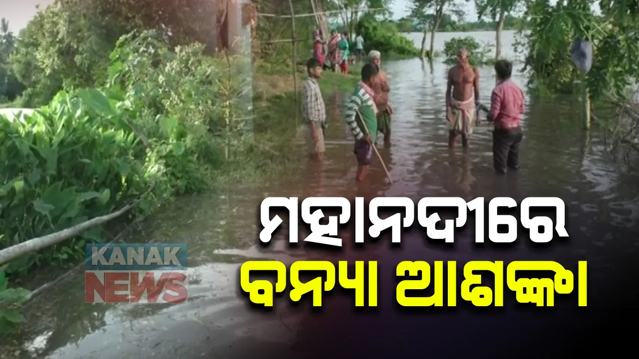  ଲଗାଣ ବର୍ଷାରେ ଫୁଲୁଛି ମହାନଦୀ : ଶାଖାନଦୀ ଗୁଡିକରେ ଜଳସ୍ତର ବୃଦ୍ଧି, ମଧ୍ୟମ ଧରଣର ବନ୍ୟା ଆଶଙ୍କା ; ବିଭିନ୍ନ ଅଂଚଳ ଜଳମଗ୍ନ