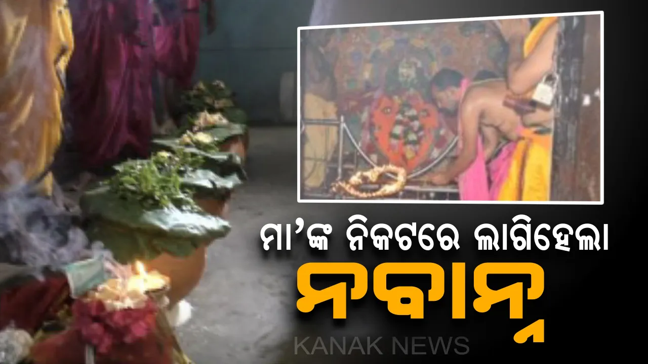  କୋଭିଡ କଟକଣା ମଧ୍ୟରେ ପାଳିତ ହେଉଛି ପଶ୍ଚିମ ଓଡିଶାର ଗଣପର୍ବ ନୂଆଁଖାଇ : ସମଲେଶ୍ୱରୀଙ୍କ ପୀଠରେ ଲାଗିହେଲା ନବାନ୍ନ