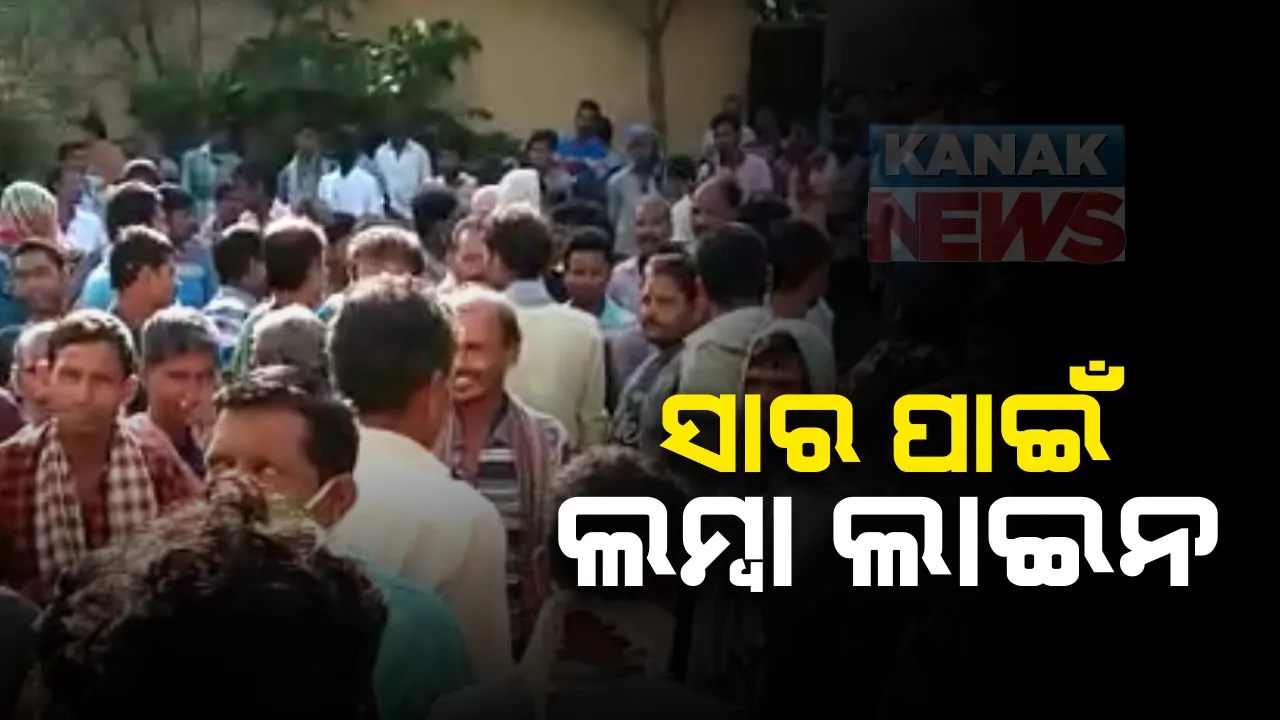  ଗଞ୍ଜାମର ଶେରଗଡ ବ୍ଲକରେ ୟୁରିଆ ସାରର ଘୋର ଅଭାବ : ବସ୍ତାଏ ସାର ପାଇଁ ଚାଷୀଙ୍କ ଲମ୍ବା ଲାଇନ; ସେବା ସମବାୟ ସମିତି  କର୍ତୃପକ୍ଷ ଅସହାୟ, ଖାଲ ହାତରେ ଫେରିଲେ ଅଧିକାଂଶ ଚାଷୀ