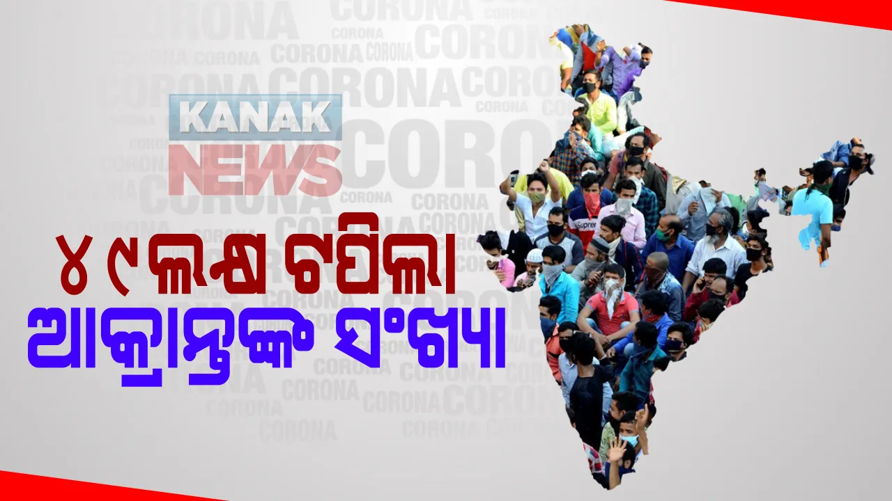  ଦେଶରେ କରୋନା ମିଟର ଉପରମୁହାଁ : ୪୯ ଲକ୍ଷ ପାର କଲା ମୋଟ ଆକ୍ରାନ୍ତଙ୍କ ସଂଖ୍ୟା,  ଗତ ୨୪ ଘଂଟାରେ ୮୩ ହଜାର ୮୦୯ ନୂଆ ଆକ୍ରାନ୍ତ, ୧ ହଜାର ୫୪ ମୃତ 
