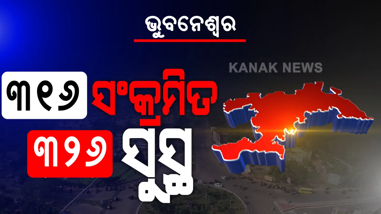  ଭୁବନେଶ୍ୱରରେ ମାଡି ଚାଲିଛି କରୋନା । ଆଜି ଆଉ ୩୧୬ ପିଜିଟିଭ୍ ଚିହ୍ନଟ । କ୍ୱାରେଣ୍ଟାଇନ ସେଣ୍ଟରରୁ ୮୪, ଲୋକାଲ କଣ୍ଟାକ୍ଟ ୨୩୨ ଚିହ୍ନଟ । ସେପଟେ ସୁସ୍ଥ ହେଲେ ୩୨୬ ଜଣ ।
