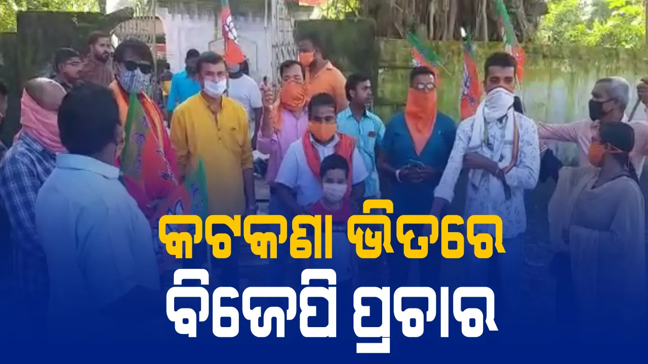  ବାଲେଶ୍ୱର ସଦର ଉପନିର୍ବାଚନ ପାଇଁ ପ୍ରଚାର ଆରମ୍ଭ କଲେ ବିଜେପି ପ୍ରାର୍ଥୀ : କରୋନା କଟକଣା ଭିତରେ କ୍ୟାମ୍ପେନ; ବିଜେଡି ଓ କଂଗ୍ରେସ ପ୍ରାର୍ଥୀ ଘୋଷଣାକୁ ଅପେକ୍ଷା