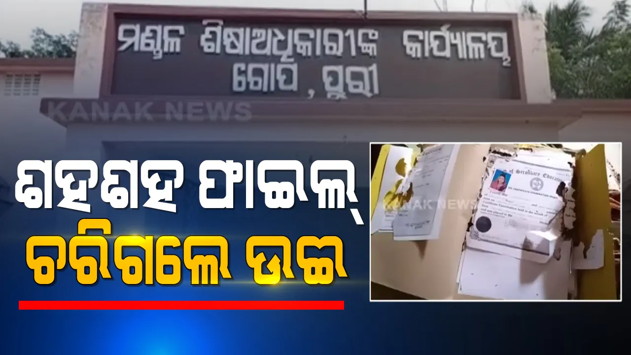  ସରକାରୀ ଅଫିସରେ ଉଈ ଚାଷ । ଗଣଶିକ୍ଷା ମନ୍ତ୍ରୀଙ୍କ ଶିକ୍ଷା ବିଭାଗର ଫାଇଲ ଚରିଗଲେ ଉଈ । ପୁରୀ ଜିଲ୍ଲା ଗୋପ ବ୍ଲକ ଶିକ୍ଷା ବିଭାଗର ଶହଶହ ଗୁରୁତ୍ୱପୂର୍ଣ୍ଣ ଫାଇଲ ନଷ୍ଟ