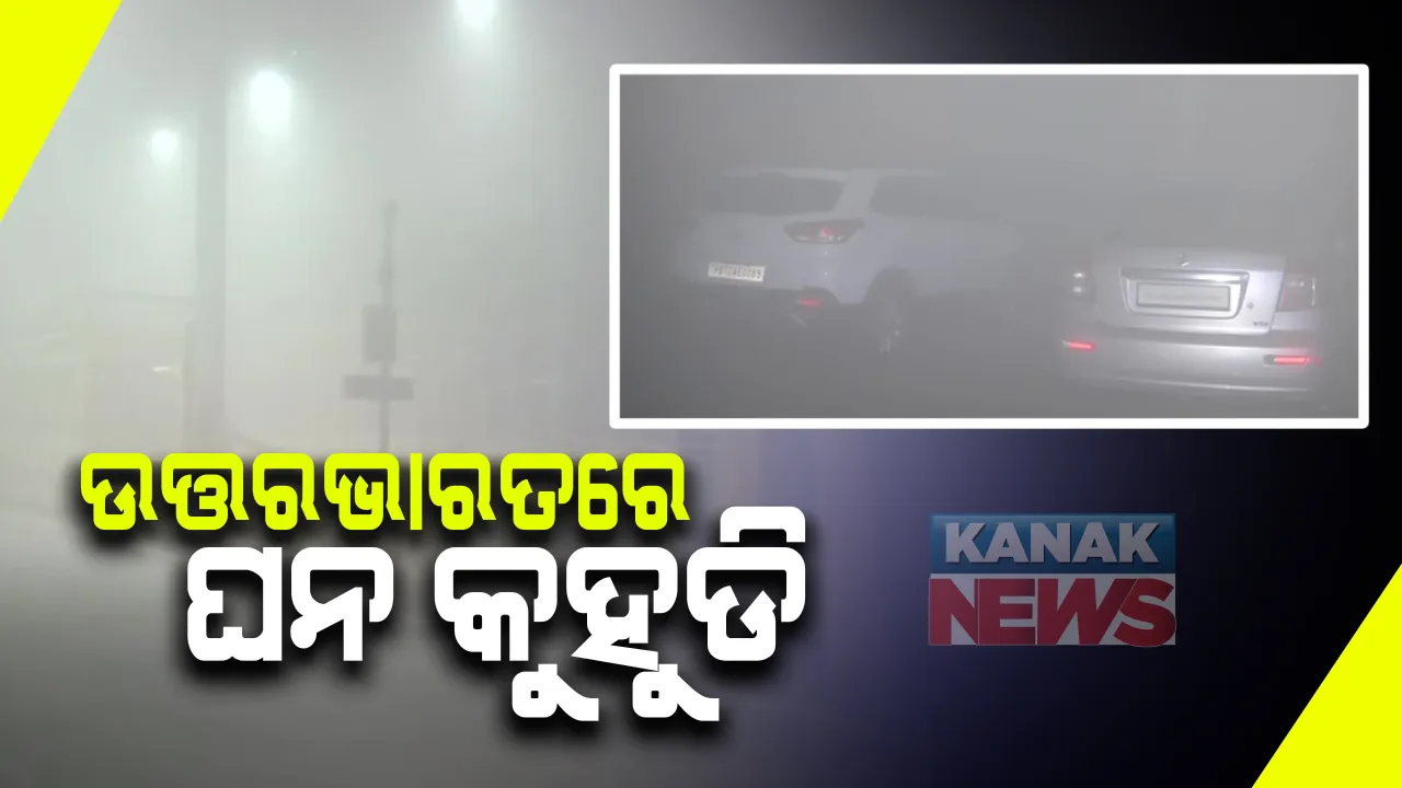  ଘନ କୁହୁଡିରେ ଛାଇ ରହିଛି ସାରା ଉତ୍ତର ଭାରତ  : ଦିଲ୍ଲୀରେ ଅନେକ ସ୍ଥାନରେ ଘନ କୁହୁଡି କାରଣରୁ ଦୃଶ୍ୟମାନ ହେଉନି ରାସ୍ତାଘାଟ , ଗମନାଗମନ ପ୍ରଭାବିତ