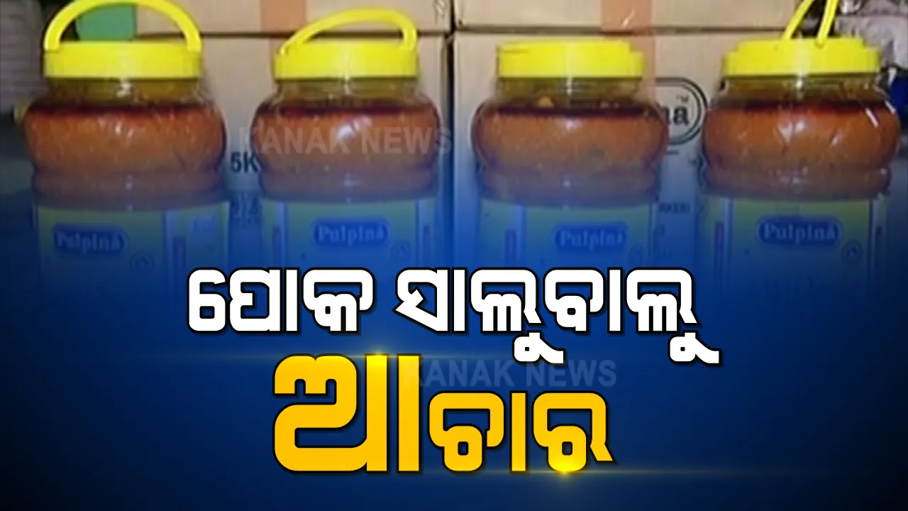  ପଚା ଆମ୍ବ ଓ ପୋକରେ ସାଲୁବାଲୁ ଆଚାର । ଭୁବନେଶ୍ୱର ଉପକଣ୍ଠ ପାହାଳରେ ଅପମିଶ୍ରିତ ଆଚାର ଓ ସସ୍ କାରଖାନା ଉପରେ ଚଢାଉ କଲା ପୁଲିସ ।