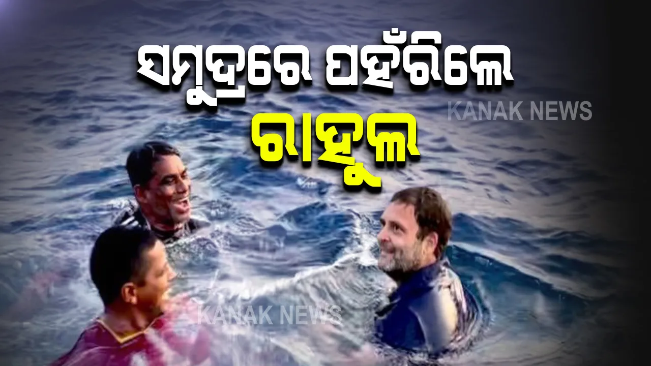  ସମୁଦ୍ରକୁ ଡେଇଁ ମତ୍ସ୍ୟଜୀବୀଙ୍କ ସହ ପହଁରିଲେ ରାହୁଲ ଗାନ୍ଧି । ଭିଡିଓ ଭାଇରାଲ୍, ଦେଖନ୍ତୁ...