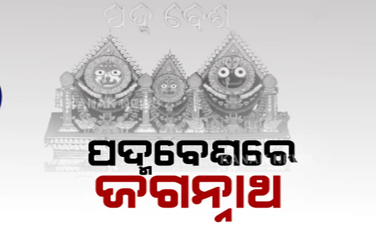  ଶ୍ରୀମନ୍ଦିରରେ ପଦ୍ମବେଶରେ ଦର୍ଶନ ଦେଉଛନ୍ତି ତିନି ଠାକୁର । ଦ୍ୱାରଫିଟା ପରେ ଚାଲିଛି ଶ୍ରୀଜିଉଙ୍କ ଦର୍ଶନ, ଅବକାଶ ନୀତି ପରେ ଆଜି ହେବ ବେଶ ଓଲାଗି ।