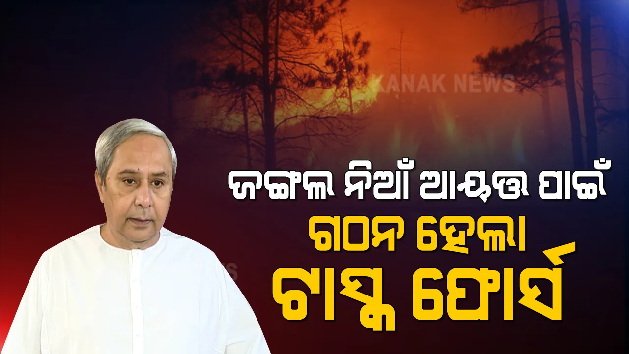  ଜଙ୍ଗଲ ନିଆଁକୁ ଆୟତ୍ତ ପାଇଁ ଟାସ୍କ ଫୋର୍ସ । ୯ ଜଣିଆ କମିଟି ଗଠନ କଲେ ମୁଖ୍ୟମନ୍ତ୍ରୀ, କମିଟିର ମୁଖ୍ୟ ଭାବେ ଆଜିଠୁ ଆଗାମୀ ୧୫ ଦିନ ପର୍ଯ୍ୟନ୍ତ ପ୍ରେସମିଟ୍ କରିବେ ପୂର୍ବତନ ପିସିସିଏଫ୍ ସନ୍ଦୀପ ତ୍ରିପାଠୀ ।