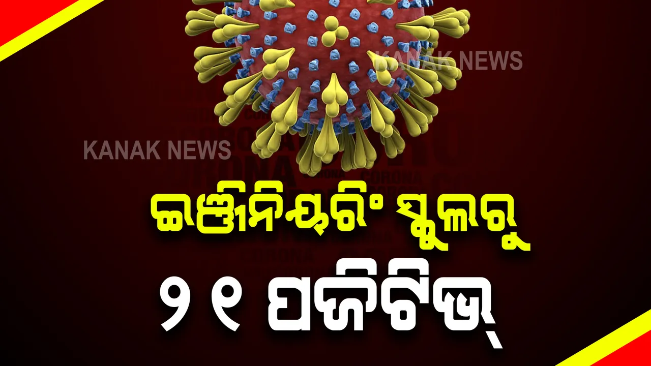  ଇଞ୍ଜିନିୟରିଂ ସ୍କୁଲରୁ ୨୧ ପଜିଟିଭ୍ ଚିହ୍ନଟ । ୧୩ଜଣ ଶିକ୍ଷକଙ୍କ ସମେତ ୮ ଛାତ୍ରଛାତ୍ରୀ କରୋନା ଆକ୍ରାନ୍ତ ।