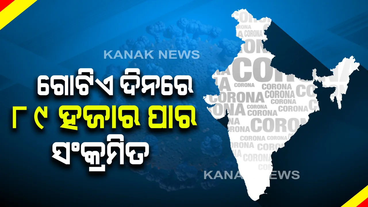  ପ୍ରତିଦିନ ସଂକ୍ରମଣର ନୂଆ ରେକର୍ଡ ଛୁଉଁଛି କରୋନା : ଦିନକରେ ଦେଶରେ ୮୯,୧୨୯ ଆକ୍ରାନ୍ତ, ୭୧୪ ମୃତ