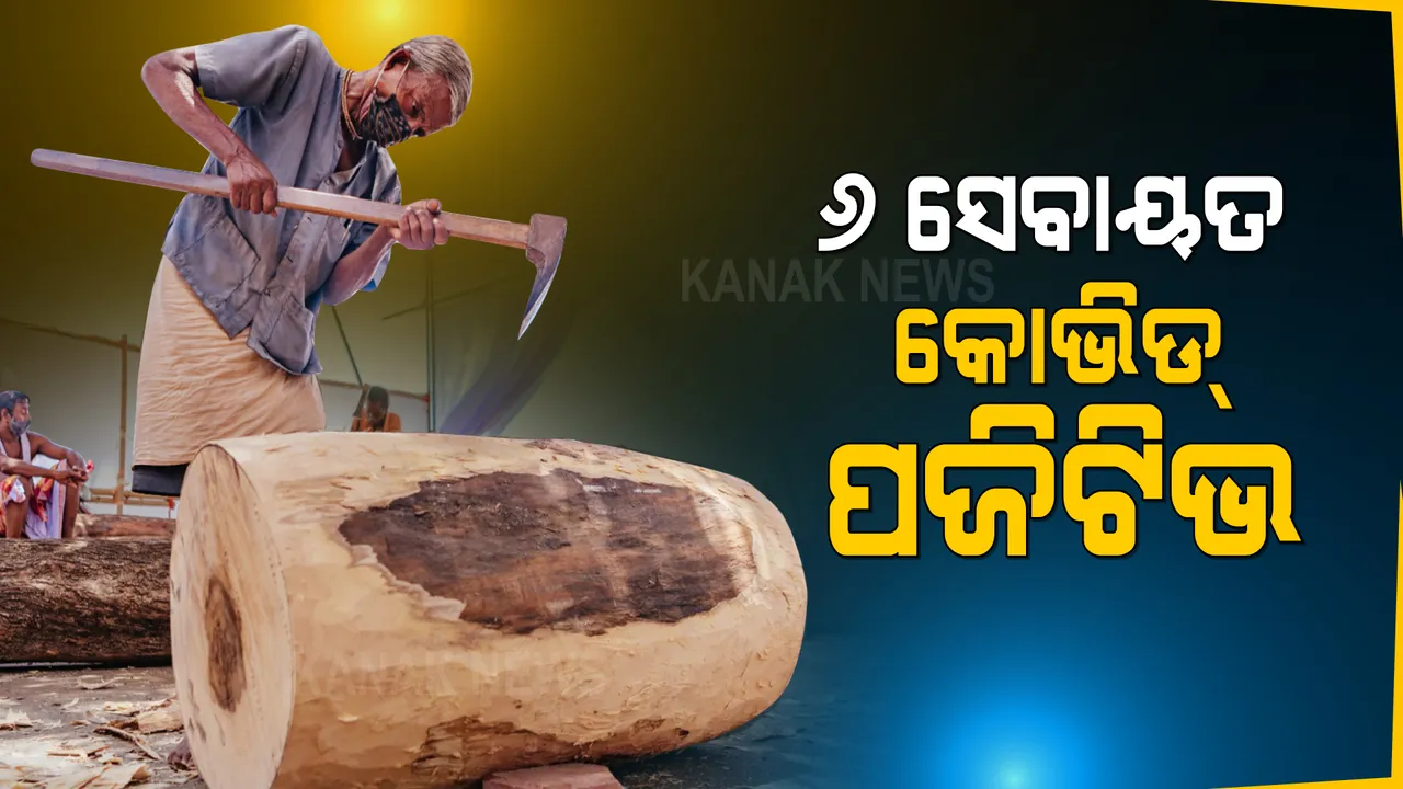  ରଥ ନିର୍ମାଣରେ ନିୟୋଜିତ ୬ଜଣ ସେବାୟତ କରୋନା ପଜିଟିଭ : ବର୍ତ୍ତମାନ ସୁଦ୍ଧା ୧୯୨ଜଣ ସେବାୟତ ପଜିଟିଭ