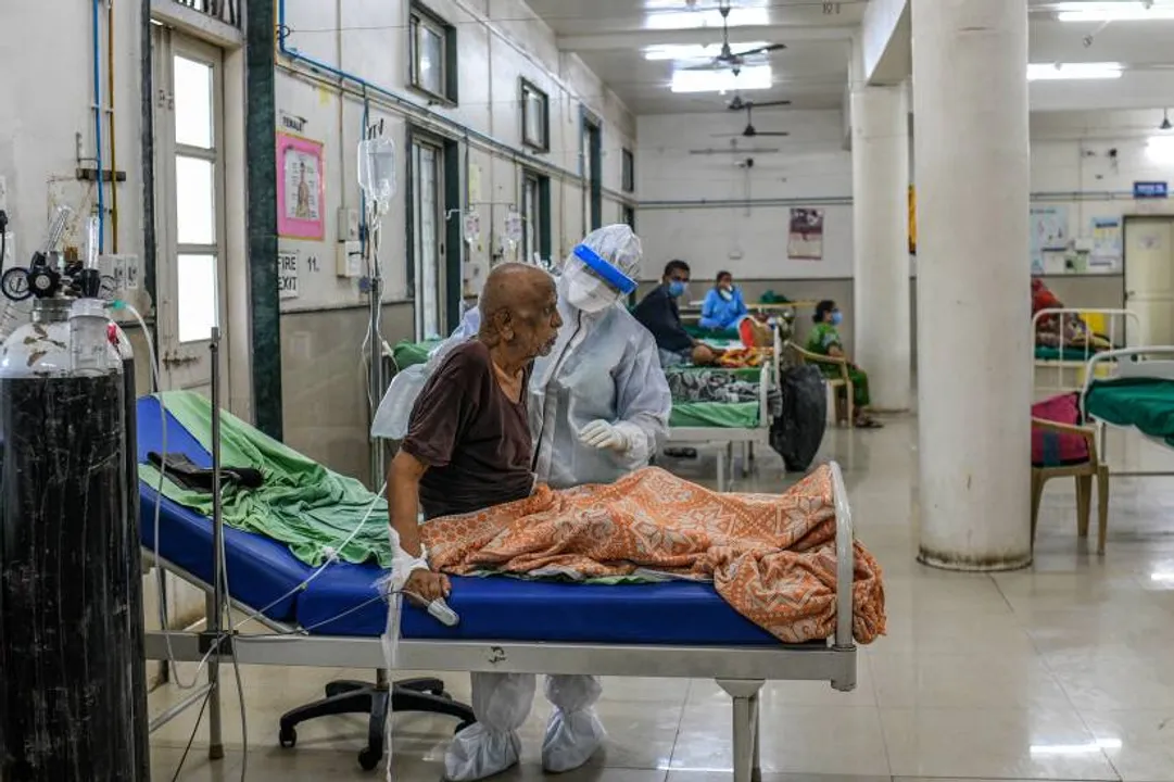  A Nurse take care of Covid19 patient at the ICU facility in Aundh district hospital in Pune.
Photo By Atul Loke For Time 