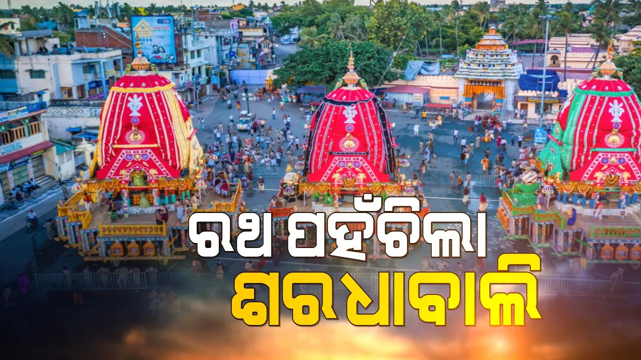  ବିନା ଭକ୍ତରେ ହେଲା ବିଶ୍ୱନିୟନ୍ତାଙ୍କ ବିଶ୍ୱ ପ୍ରସିଦ୍ଧ ରଥଯାତ୍ରା । ନିର୍ଦ୍ଧାରିତ ସମୟ ପୂର୍ବରୁ ଶରଧା ବାଲିରେ ଲାଗିଲେ ତିନି ରଥ