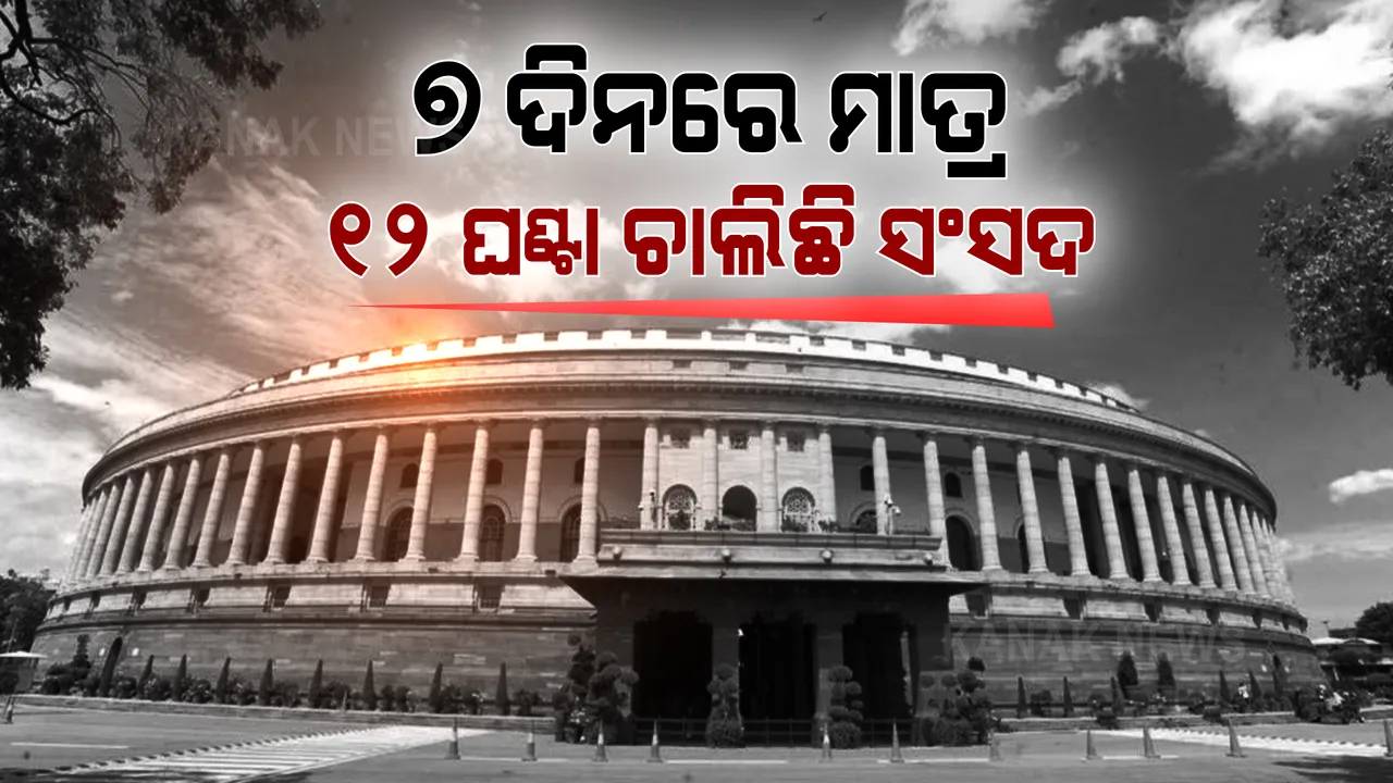  ବିରୋଧୀ-ଶାସକଙ୍କ ହଟ୍ଟଗୋଳ ଭିତରେ ଚାଲିପାରୁନି ସଂସଦ । ଗତ ୭ ଦିନ ଭିତରେ ମାତ୍ର ୧୨ ଘଣ୍ଟା ଚାଲିପାରିଛି ସଂସଦର ଉଭୟ ସଦନ । 